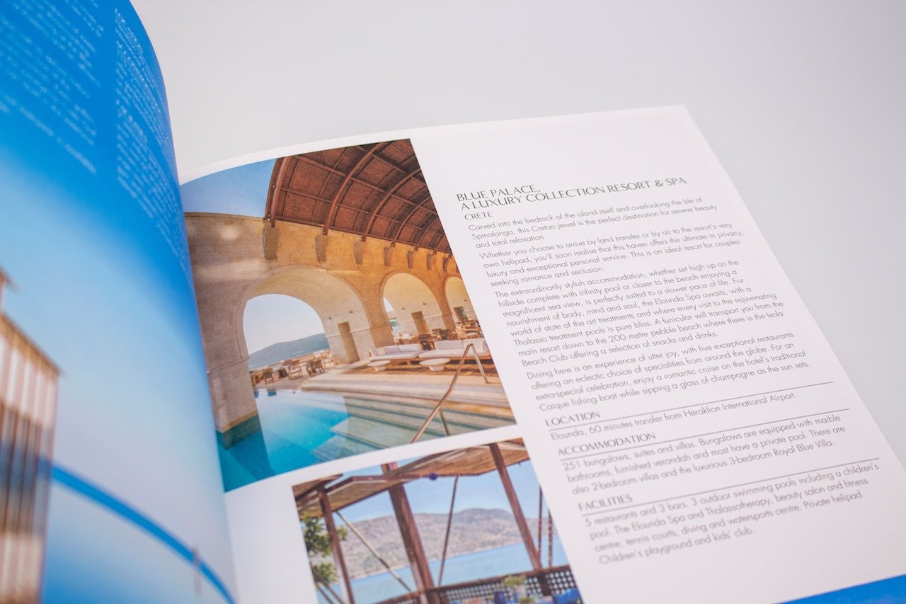 internal page of personalised print on demand travel brochure