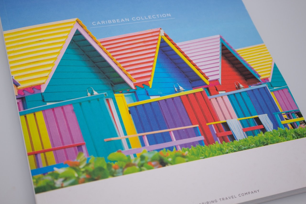 Personalised front cover for ITC travel brochure
