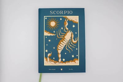 Papier Notebook Gold Foil Scorpio
